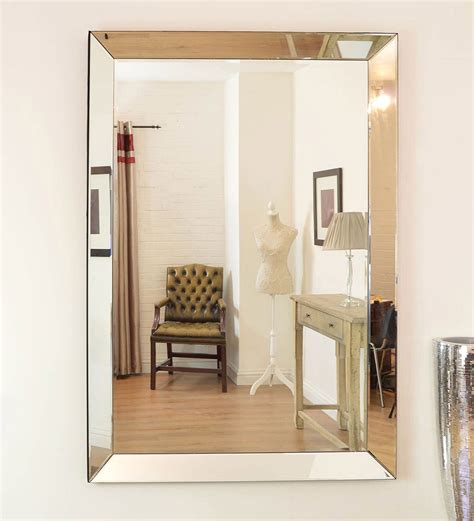 big frameless wall mirrors